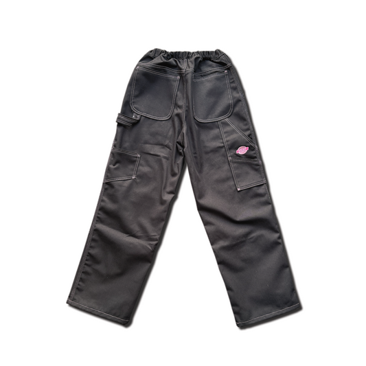 the contrast pink cargo pants