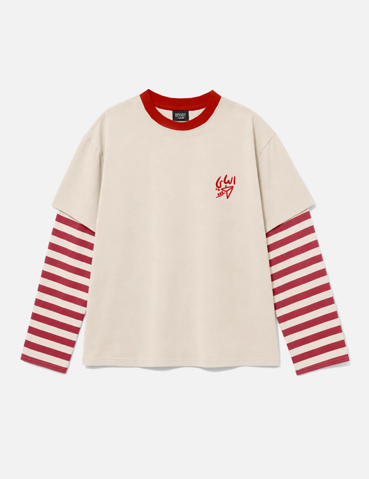 Nisf warka red striped