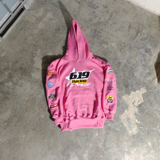 619 hoodie pink