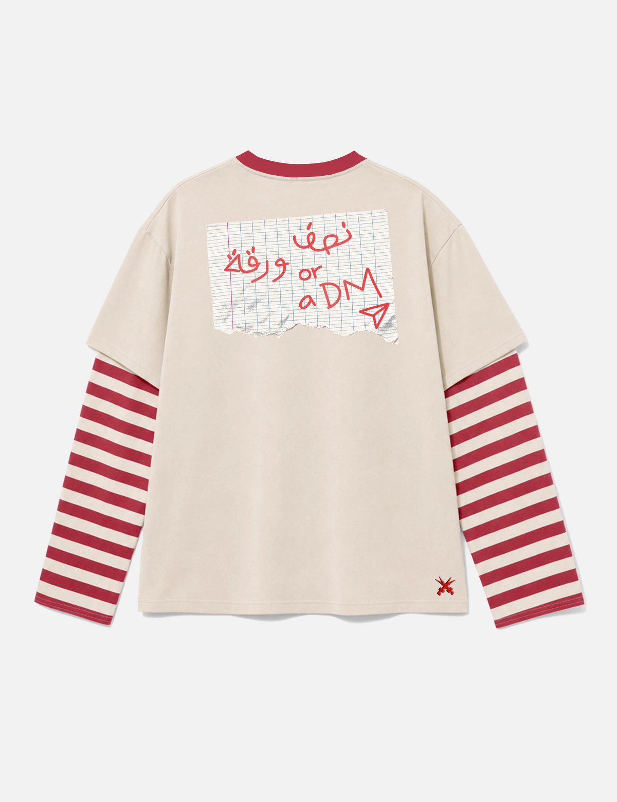 Nisf warka red striped
