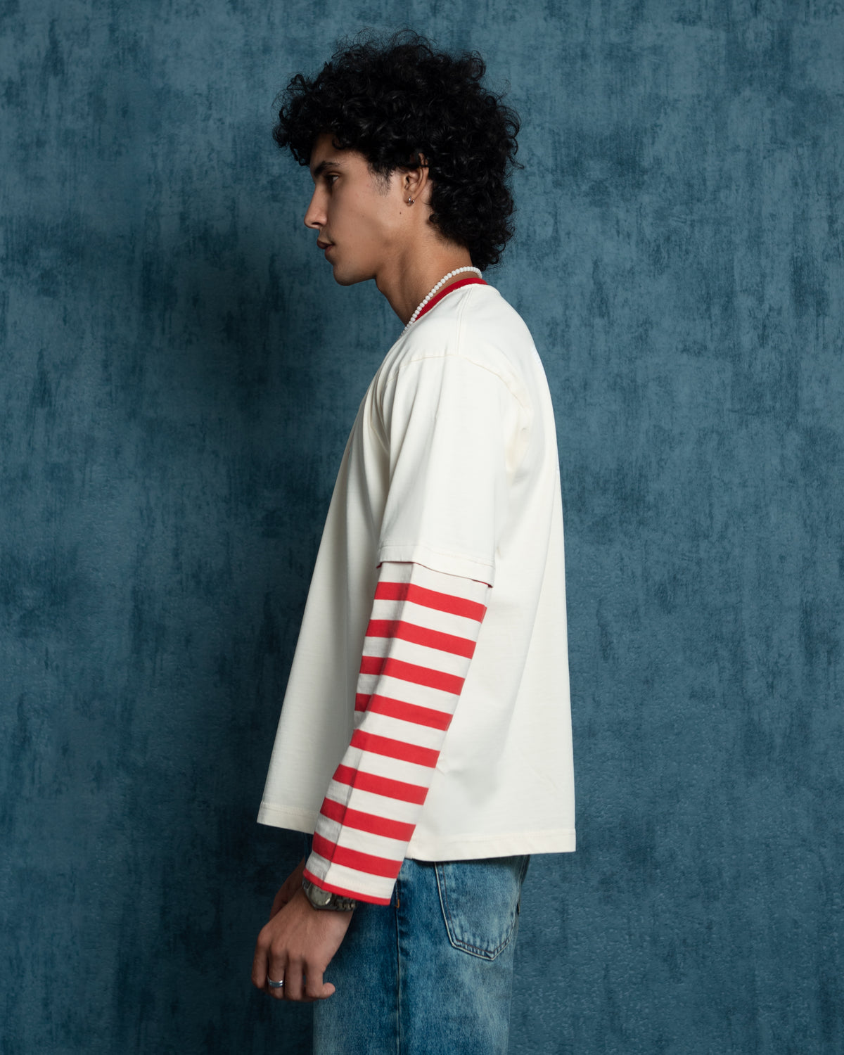 Nisf warka red striped