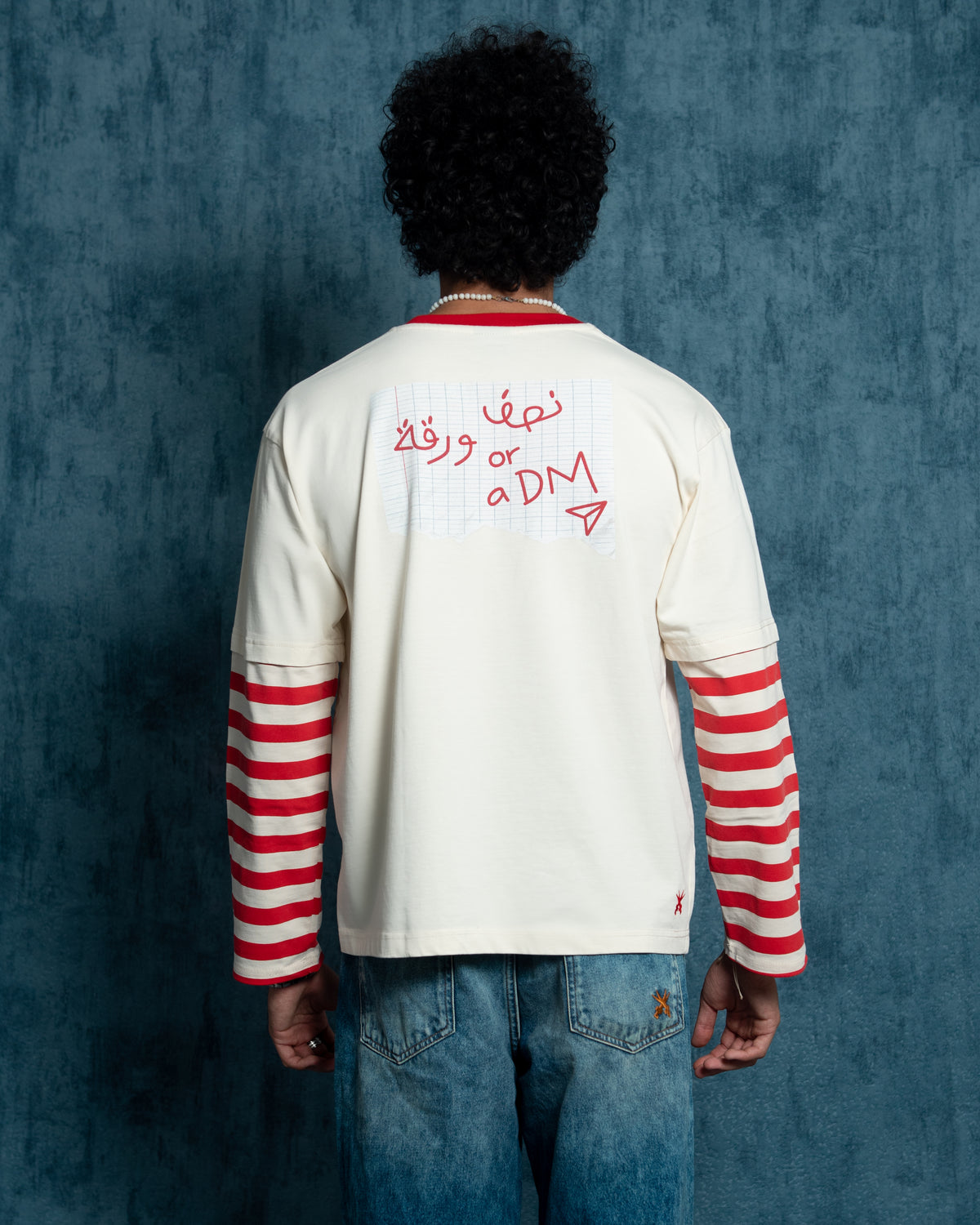 Nisf warka red striped