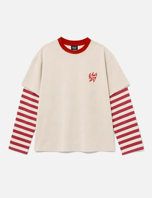Nisf warka red striped