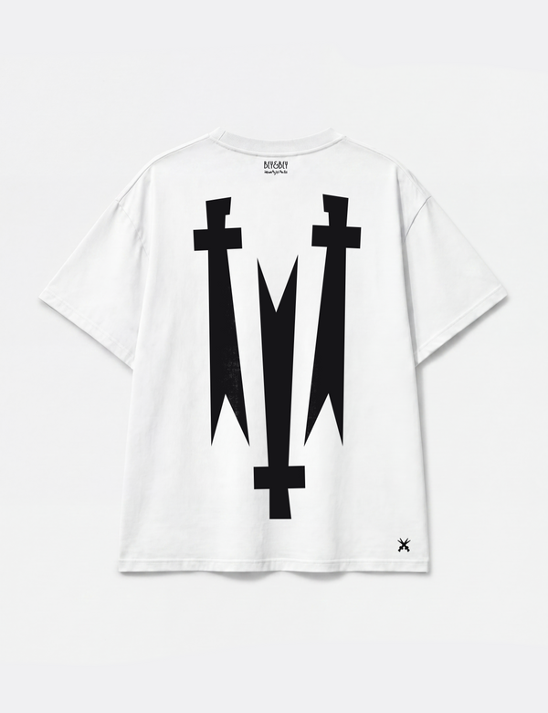 Triple Swordies tee white