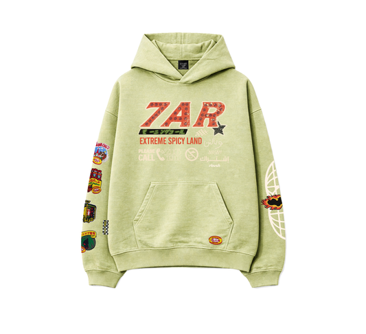 Washed 7ar Hoodie Pistachio